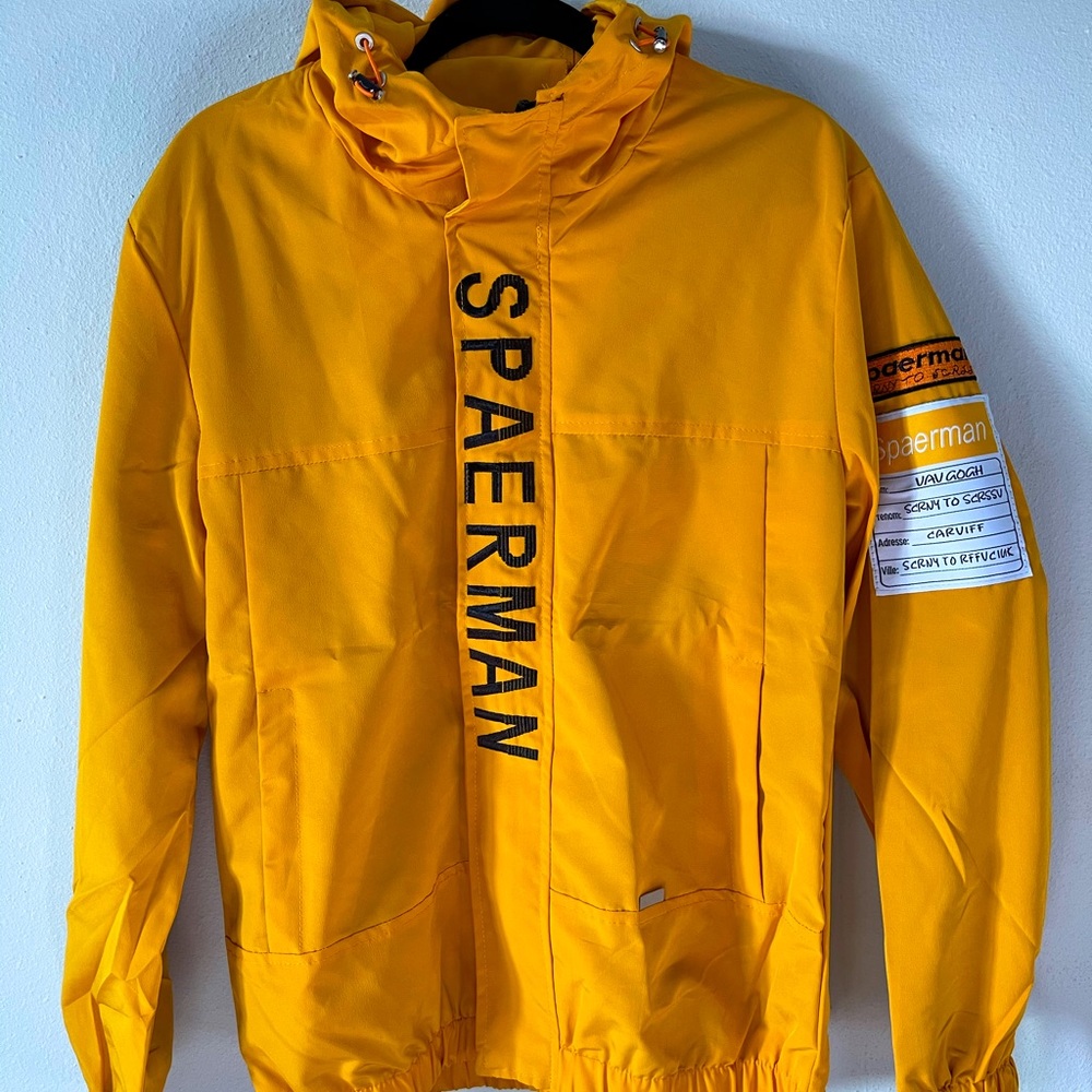 Yellow Bomber jacket / Windbreaker jacket